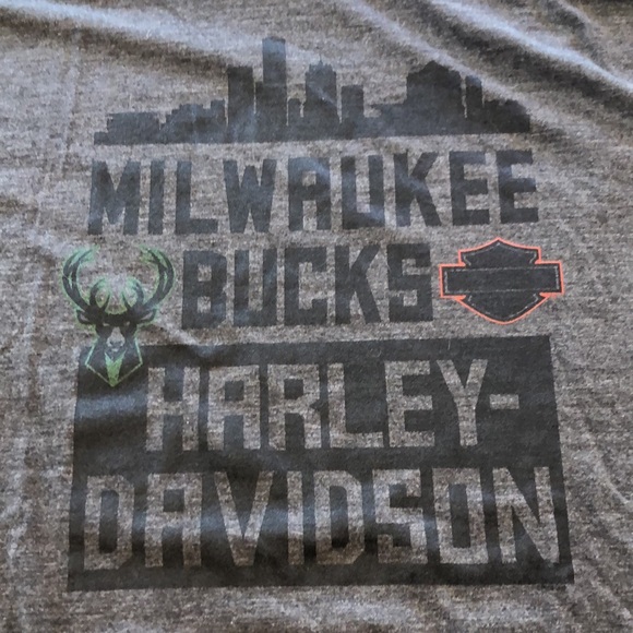 Harley Davidson Milwaukee Bucks - XXL - Charcoal - Picture 2 of 3